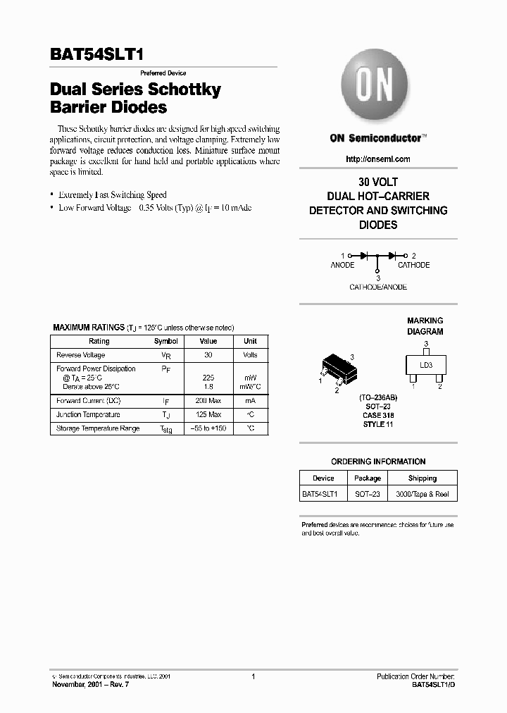 BAT54SLT1-D_3002014.PDF Datasheet