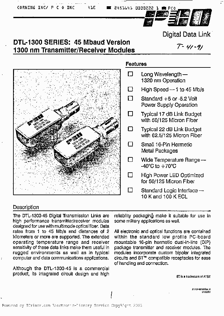 DTL1300-45RX_3009254.PDF Datasheet