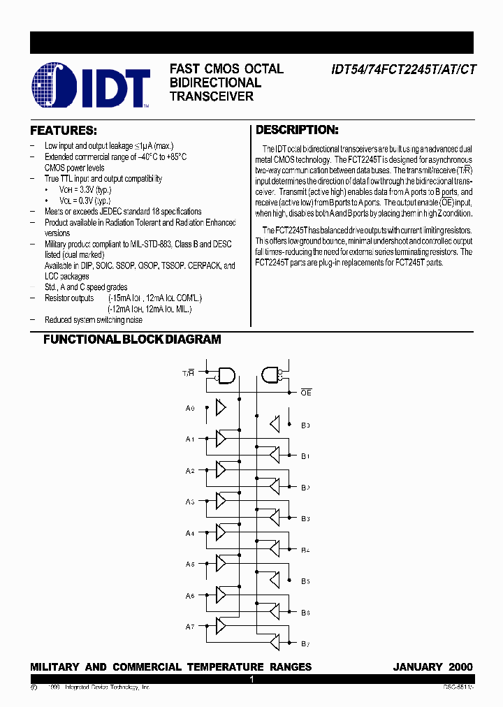 IDT74FCT22-45ATP_3011058.PDF Datasheet