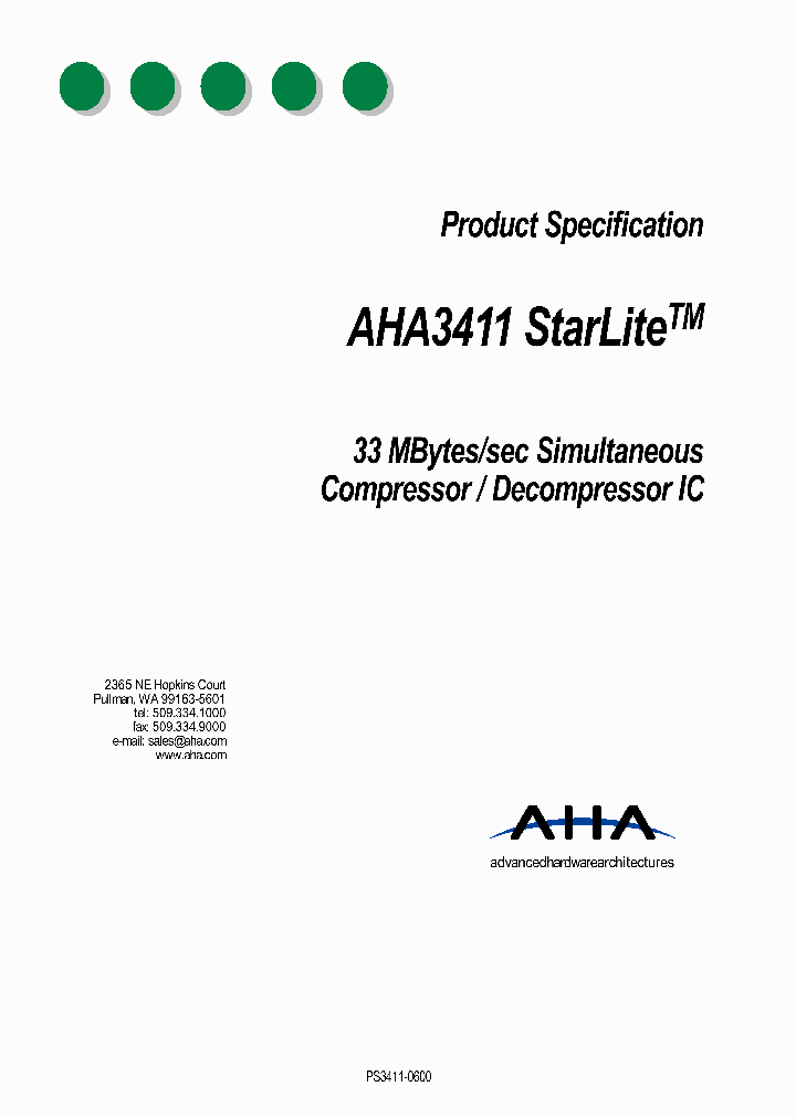 AHA3411STARLITE_3006719.PDF Datasheet