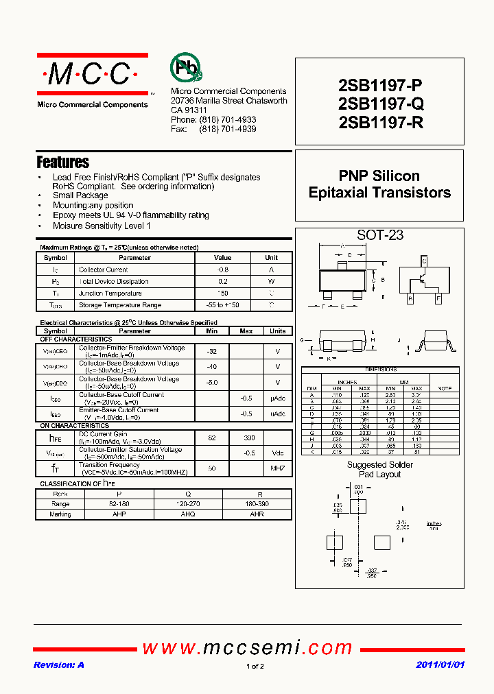 2SB1197-P11_3011682.PDF Datasheet