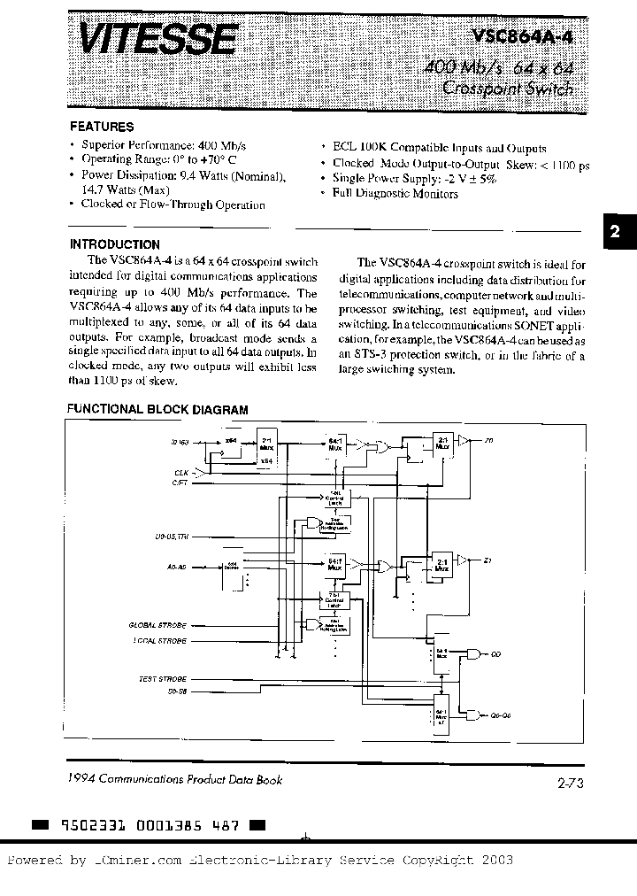 VSC864FCA2_3013050.PDF Datasheet