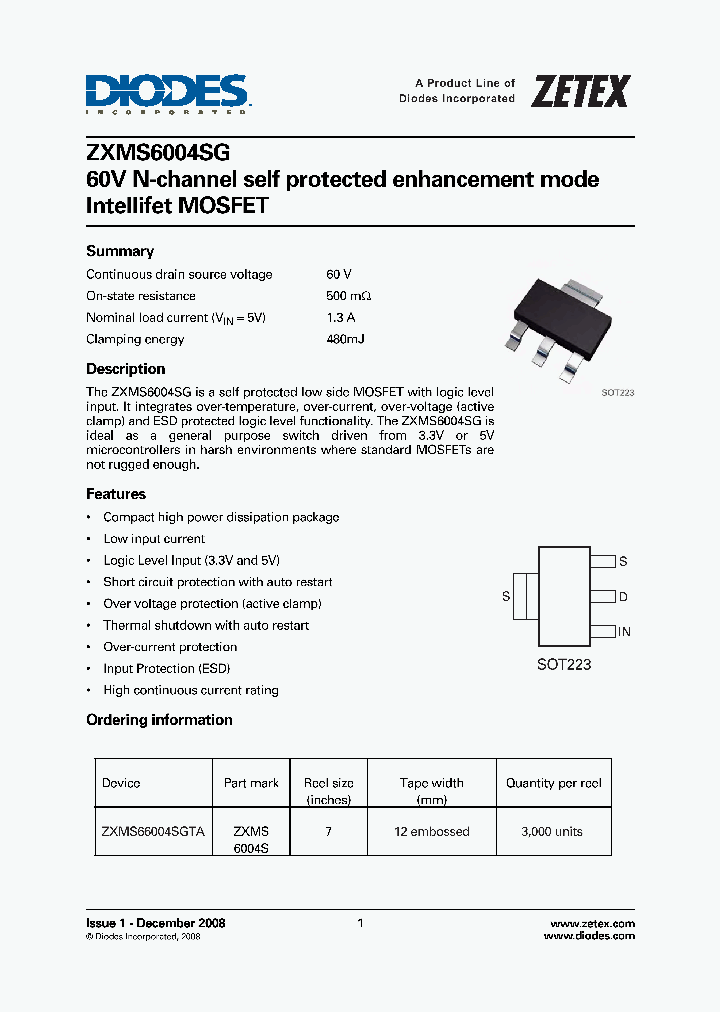 ZXMS6004SG_3013245.PDF Datasheet
