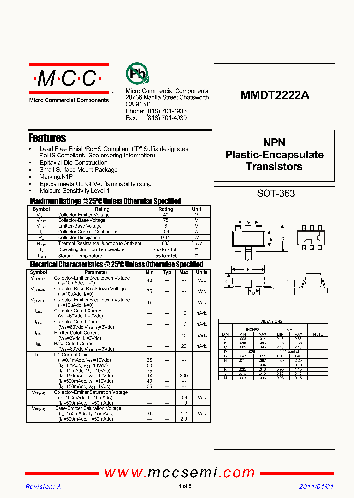 MMDT2222A11_3012721.PDF Datasheet