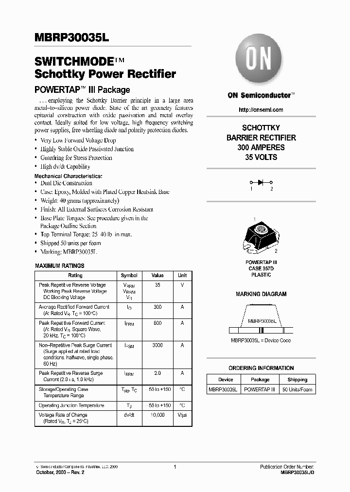 MBRP30035L-D_3013575.PDF Datasheet