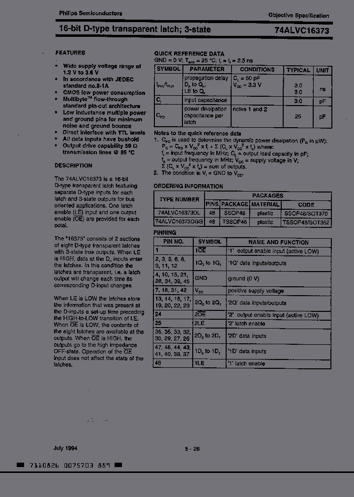 74ALVC16373DGG_3013641.PDF Datasheet