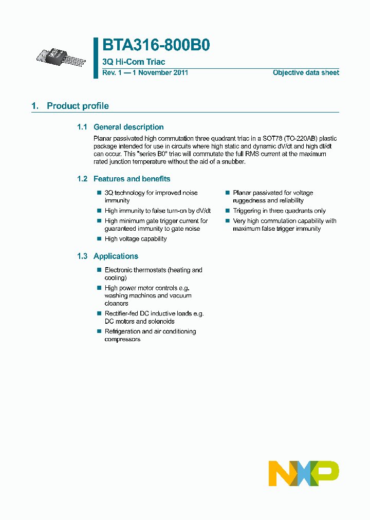 BTA316-800B0_3014369.PDF Datasheet
