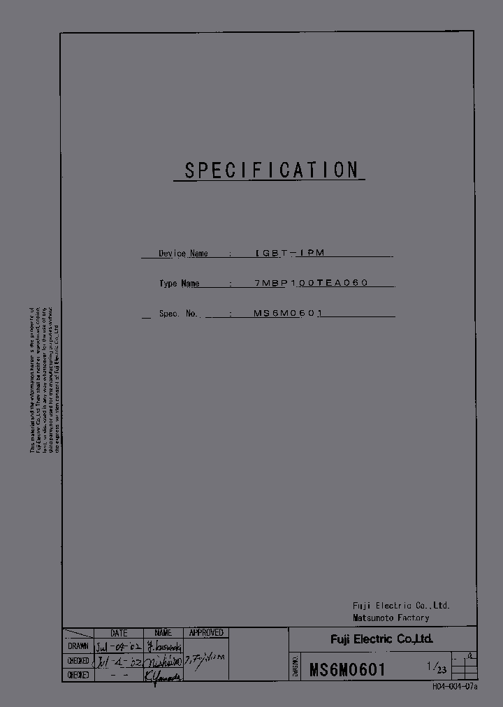 7MBP100TEA-060_3018036.PDF Datasheet