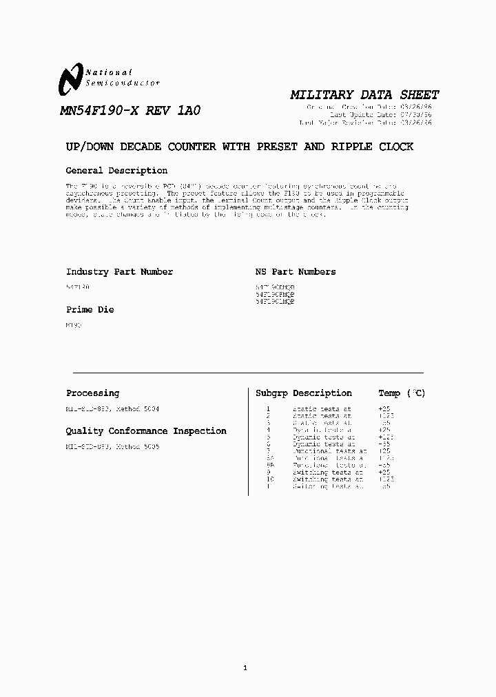 54F190FMQB_3018595.PDF Datasheet
