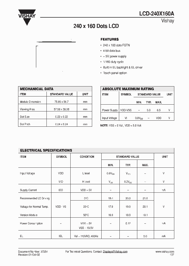 LCD-240X160A_3021139.PDF Datasheet