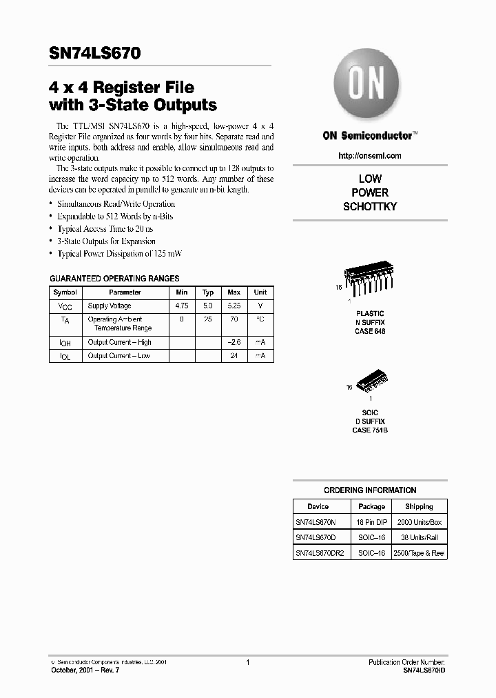 SN74LS670-D_3017755.PDF Datasheet