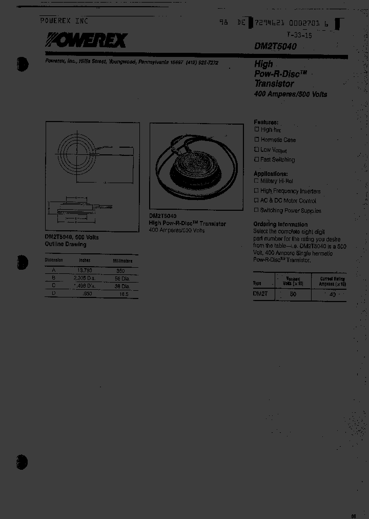 DM2T5040_3019864.PDF Datasheet