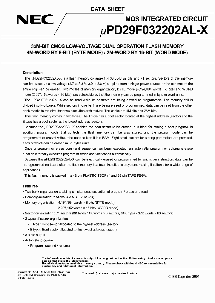 UPD29F032202AL-X_3023612.PDF Datasheet