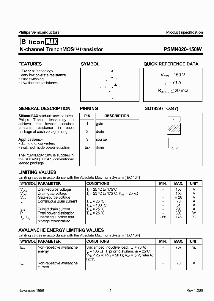 PSMN020-150W_3022658.PDF Datasheet