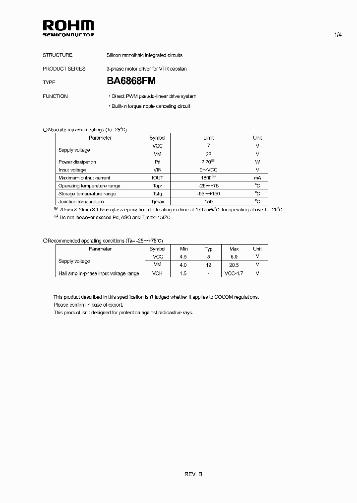 BA6868FM_3025058.PDF Datasheet