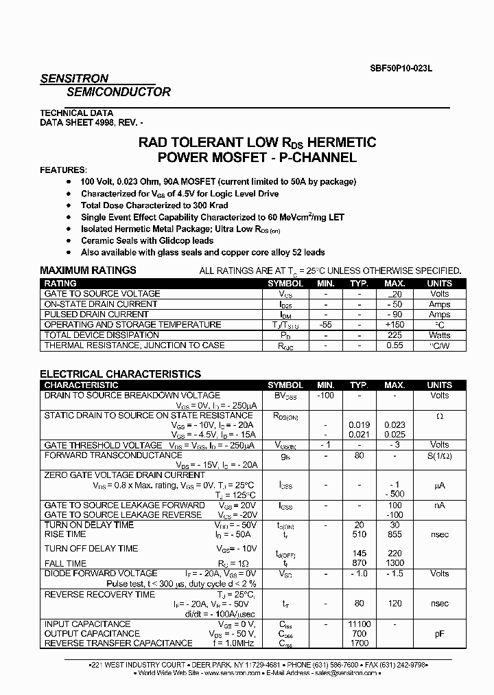 SBF50P10-023L_3022761.PDF Datasheet
