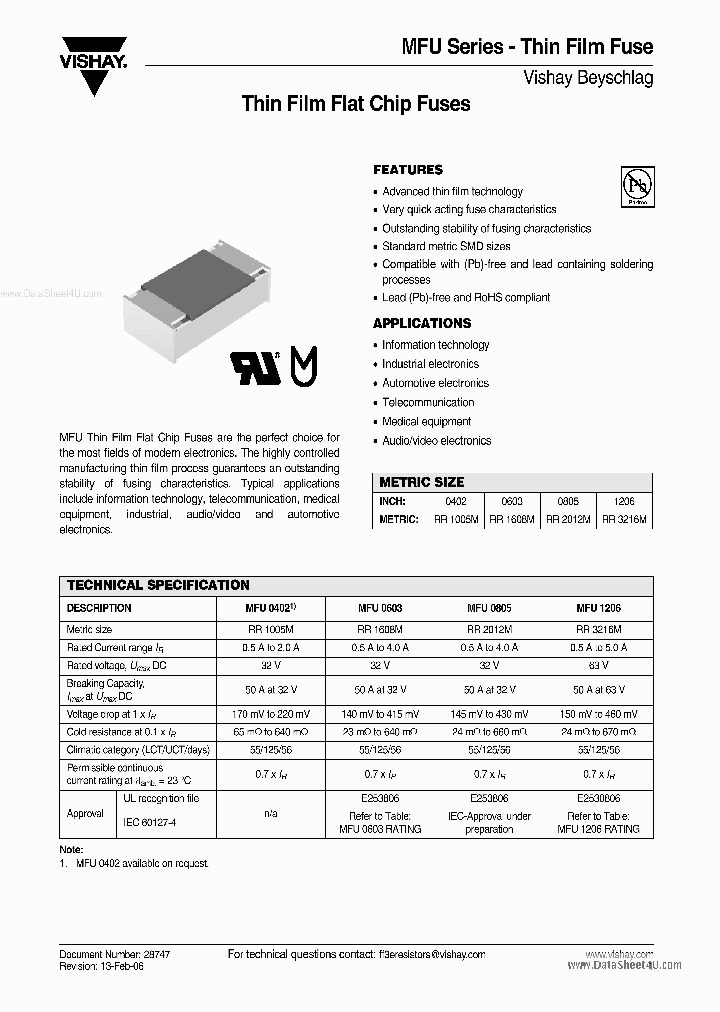 MFU1206_3020578.PDF Datasheet