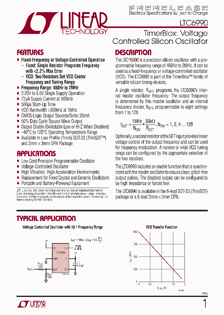 LTC6990IS6-PBF_3032188.PDF Datasheet