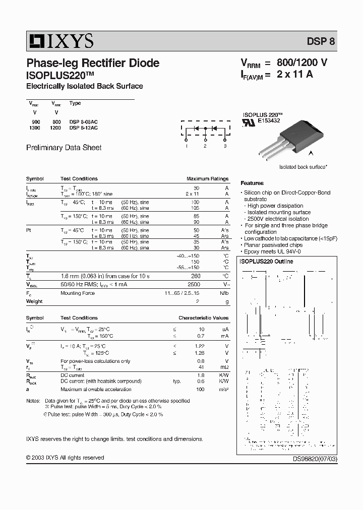 DSP8-12AC_3027372.PDF Datasheet