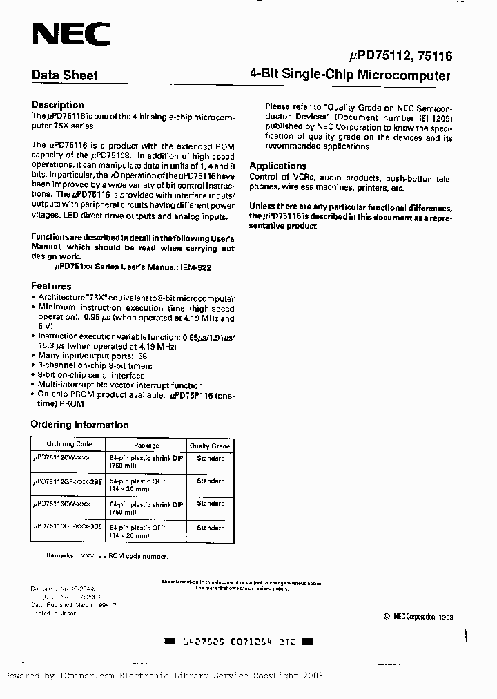 UPD75116GF-XXX-3BE_3020290.PDF Datasheet
