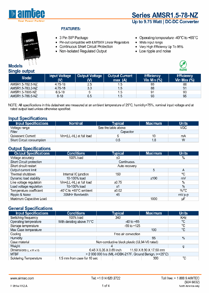 AMSR15-78-NZ_3032173.PDF Datasheet