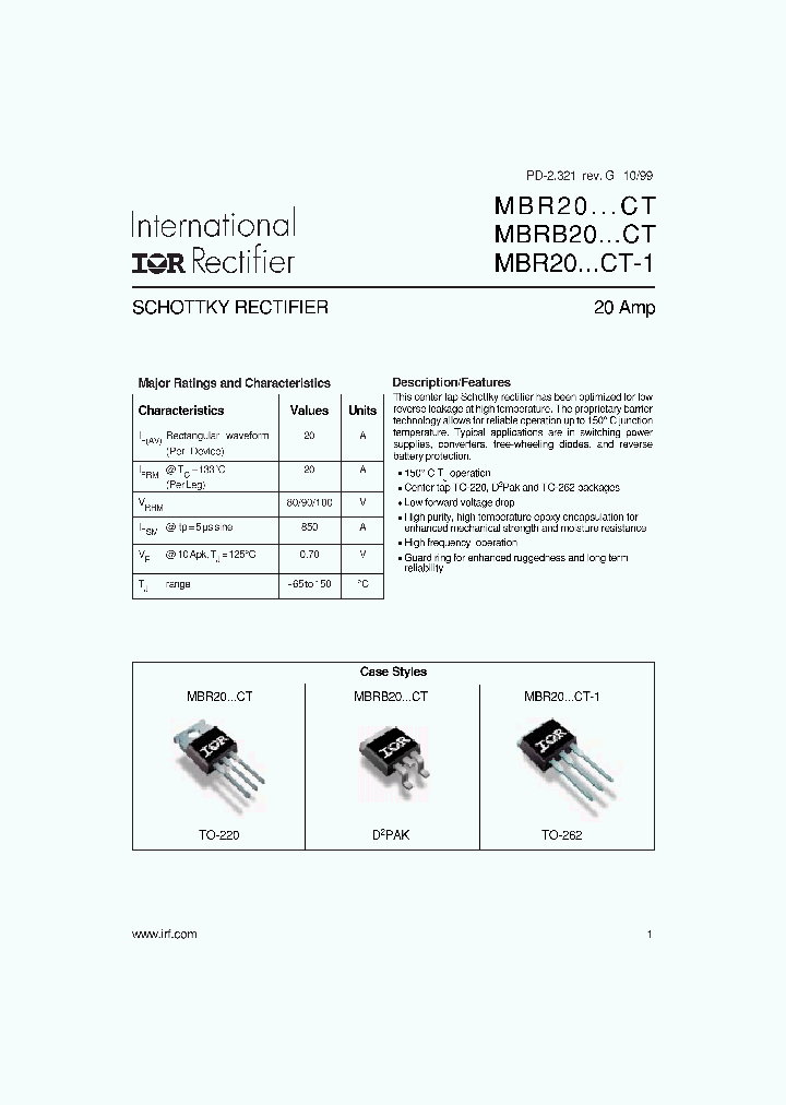 MBR2080CT-1_3033012.PDF Datasheet