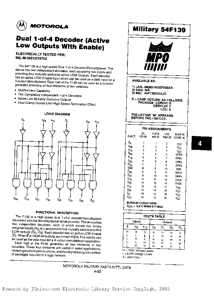 54F139B2AJC_3037800.PDF Datasheet