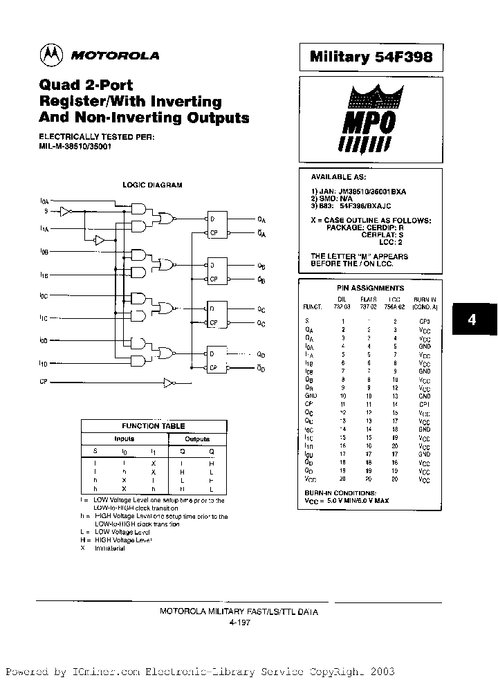 54F398B2AJC_3037805.PDF Datasheet