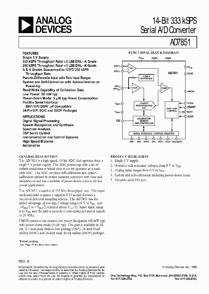 EVAL-AD7851CB_3038835.PDF Datasheet