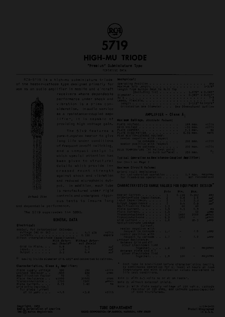 RCA-5719_3038991.PDF Datasheet