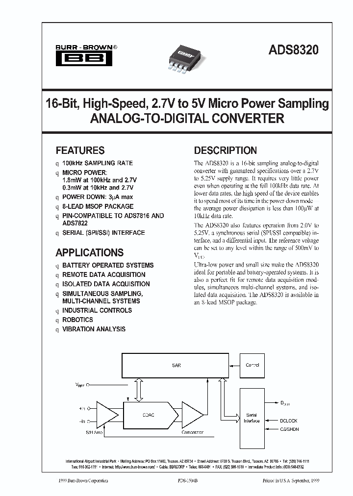 ADS8320E250_3039099.PDF Datasheet