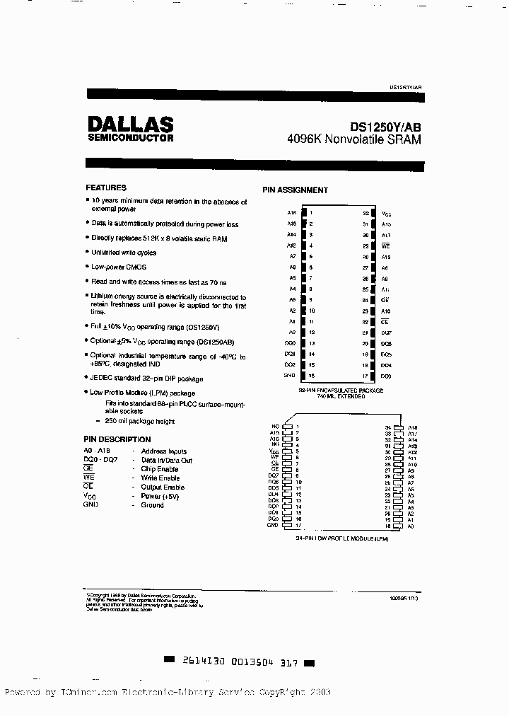 DS1250ABL-70-IND_3040421.PDF Datasheet