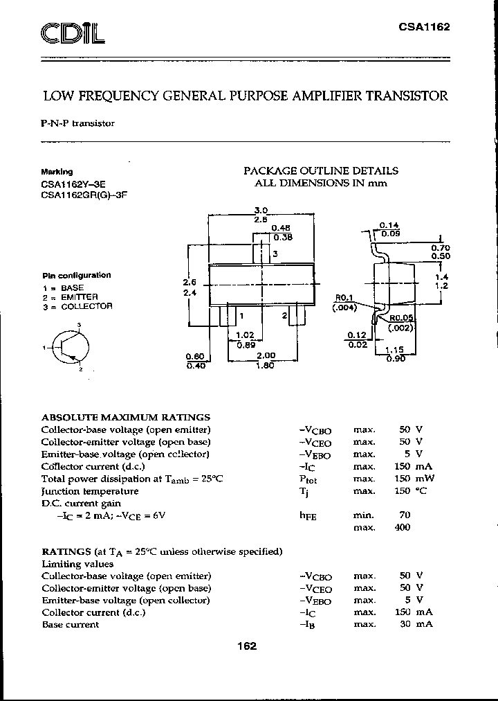 CSA1162GRG_3045125.PDF Datasheet