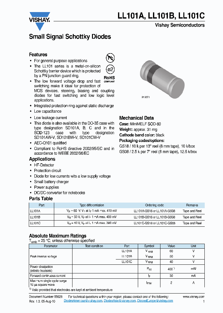 LL101A-GS08_3044716.PDF Datasheet