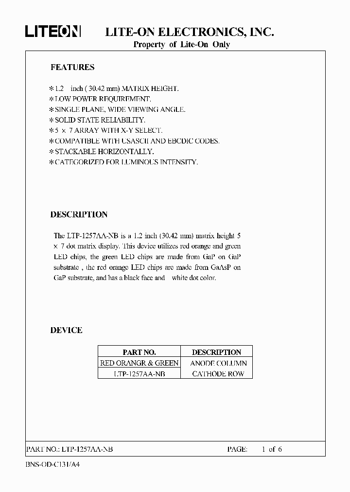 LTP-1257AA-NB_3046944.PDF Datasheet