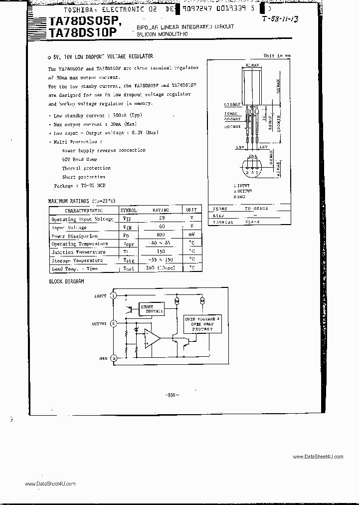 TA78DS05P_3042175.PDF Datasheet
