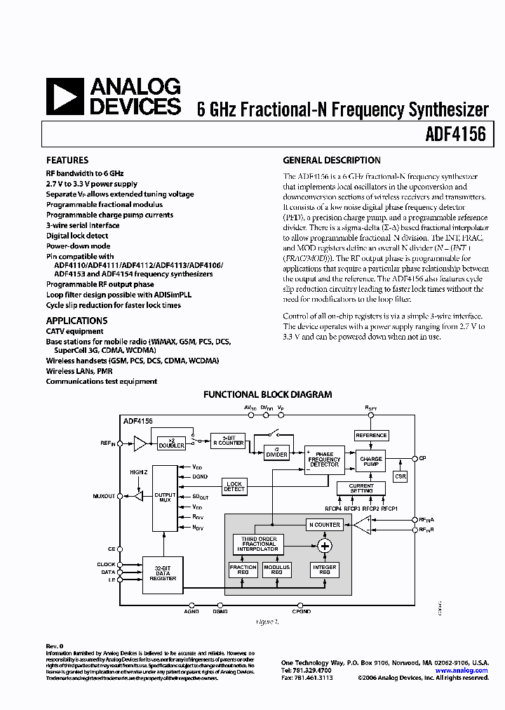 ADF4156BCPZ-RL_3048578.PDF Datasheet