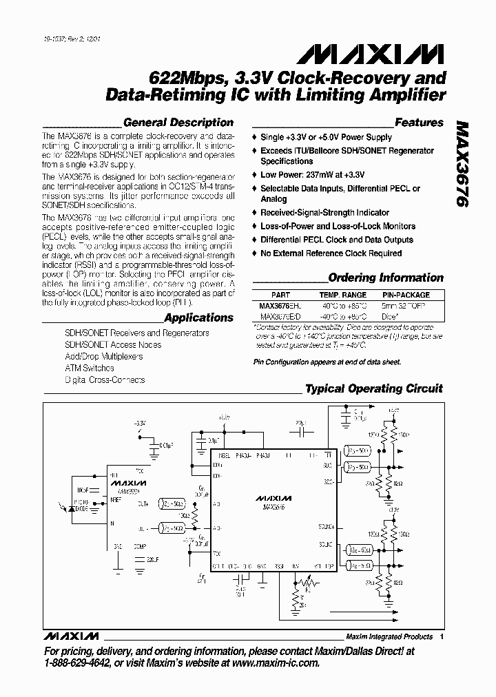 MAX3676_3047318.PDF Datasheet
