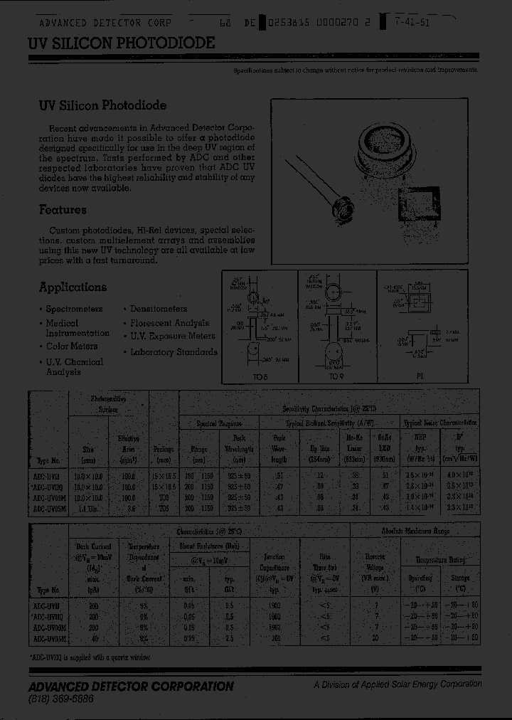 ADC-UVIIQ_3046255.PDF Datasheet