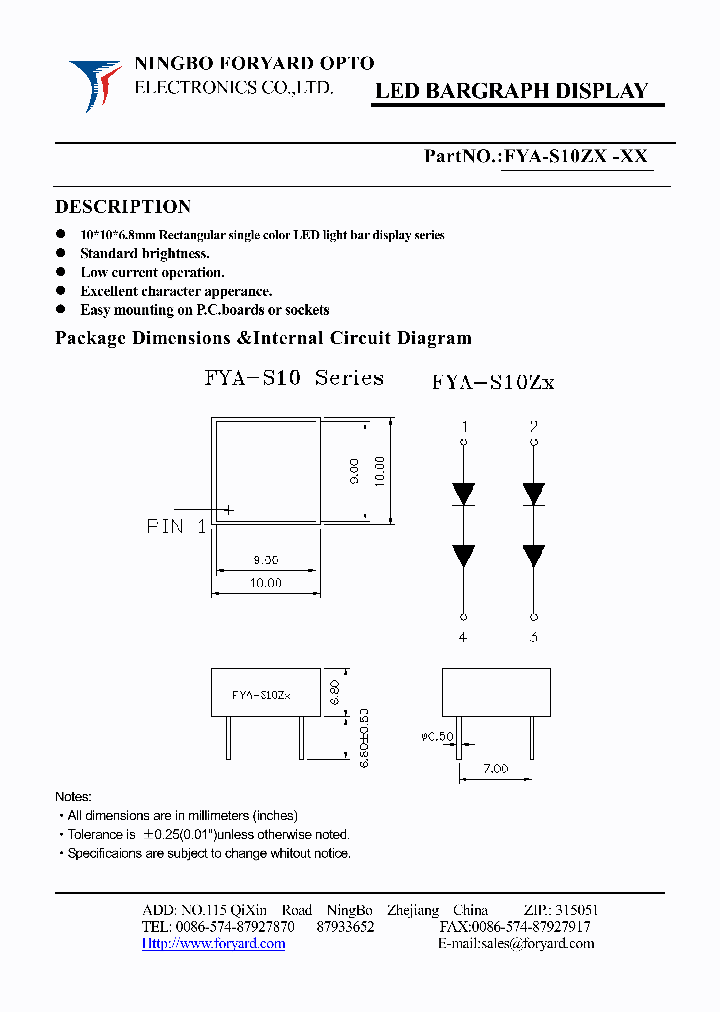 FYA-S10ZX-4_3051127.PDF Datasheet