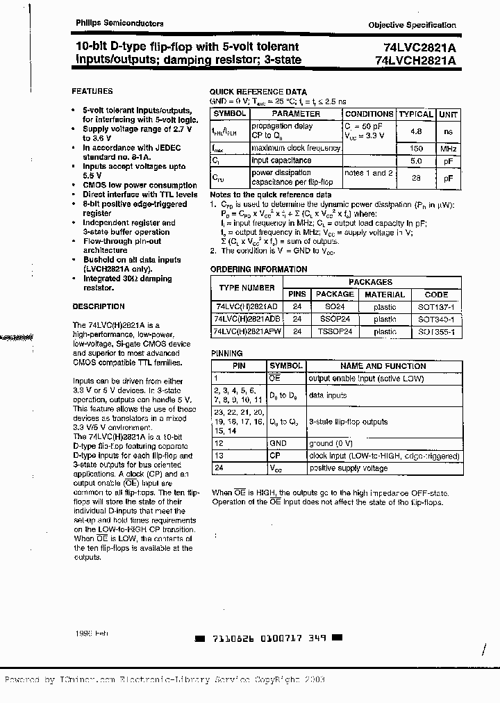 74LVCH2821ADB_3053898.PDF Datasheet