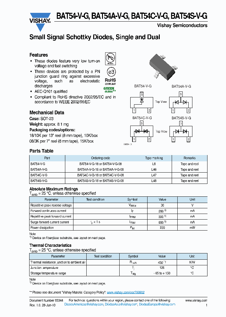 BAT54A-V-G_3052526.PDF Datasheet