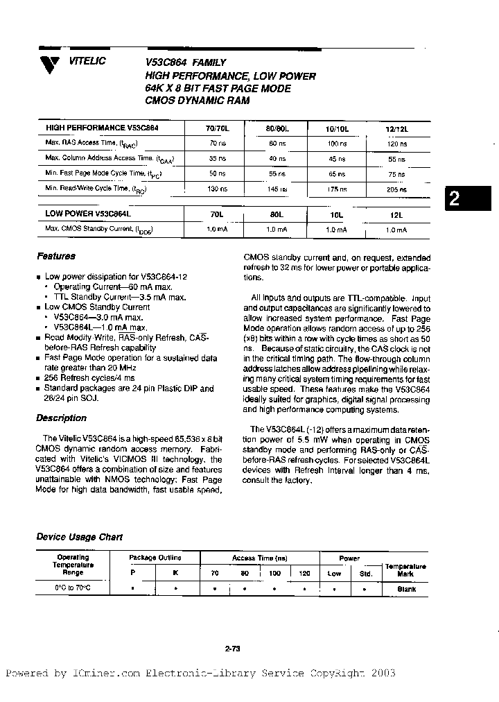 V53C864P10_3054629.PDF Datasheet