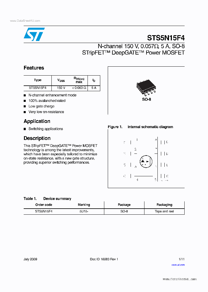STS5N15F4_3056198.PDF Datasheet