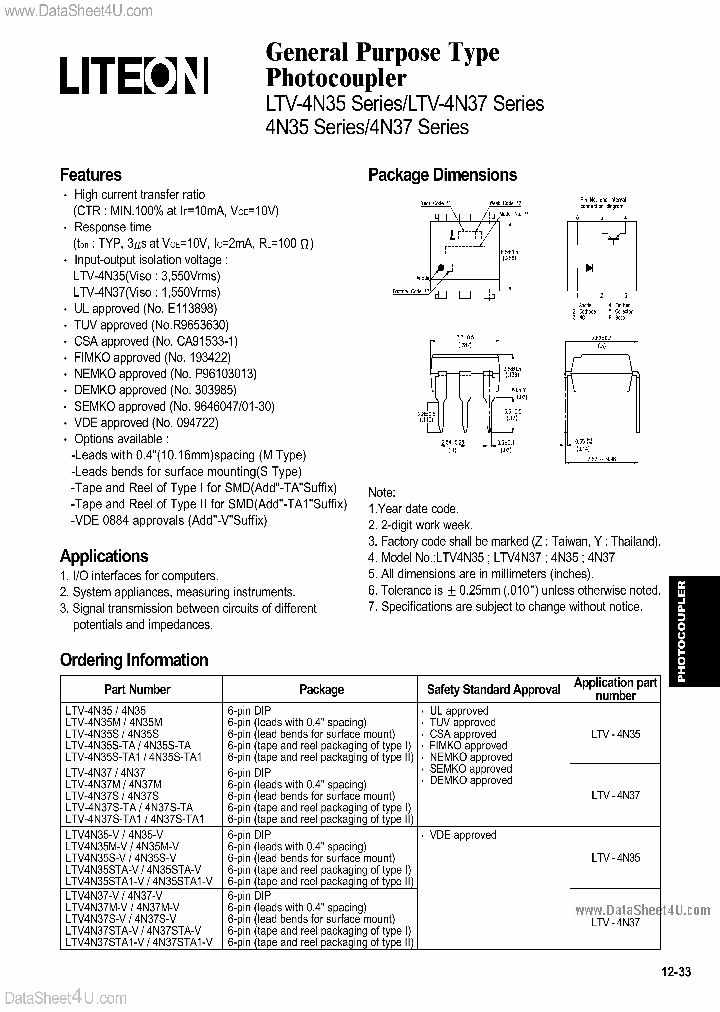 LTV4N35_3056204.PDF Datasheet
