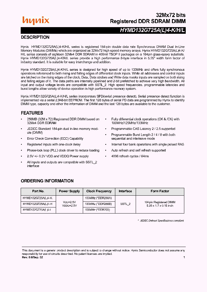 HYMD132G725AL4_3058246.PDF Datasheet