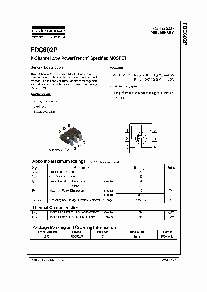 FDC602P_3057614.PDF Datasheet