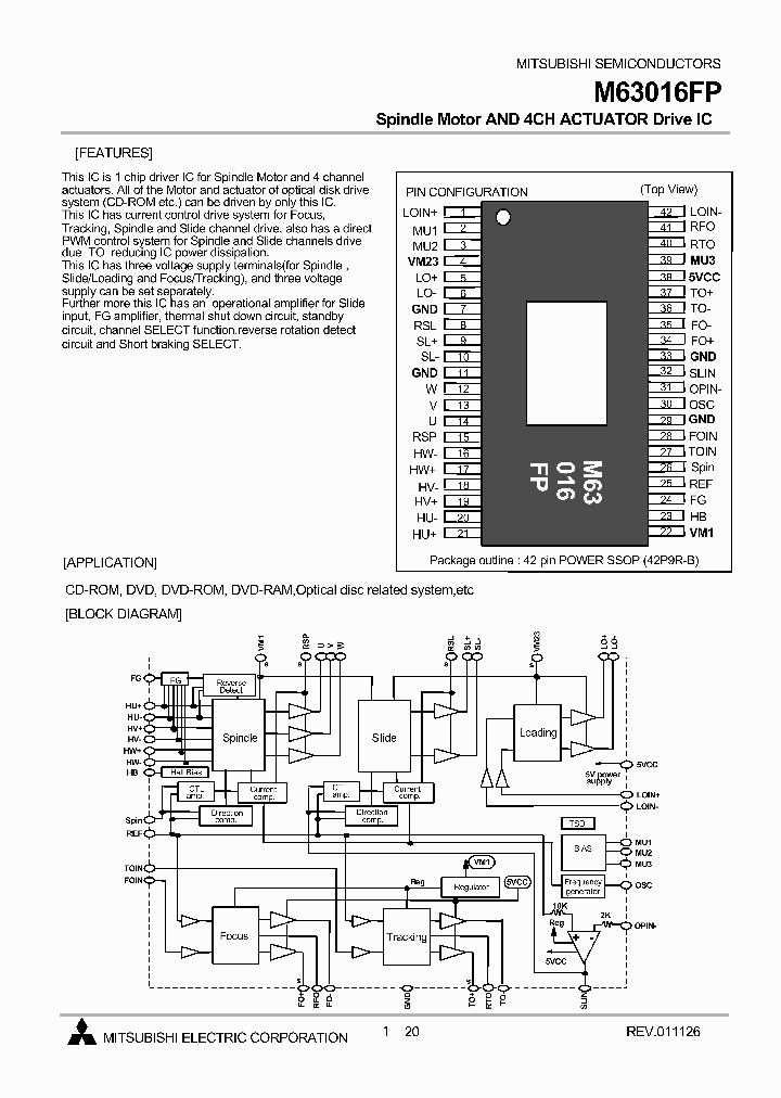 M63016FP_3056990.PDF Datasheet