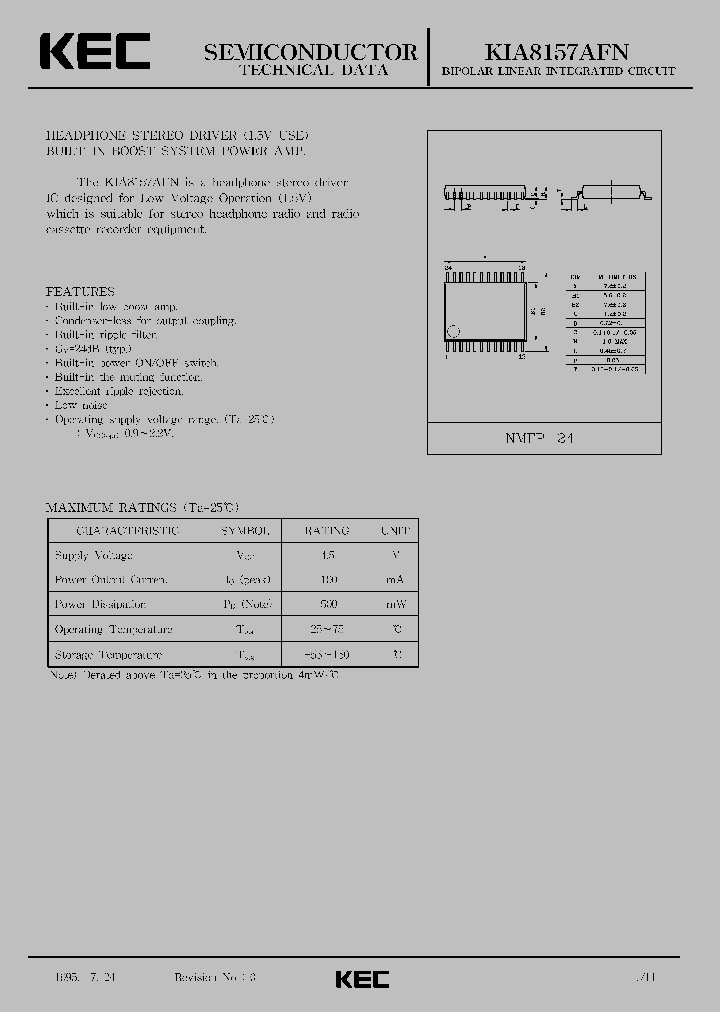 KIA8157AFN_3057263.PDF Datasheet