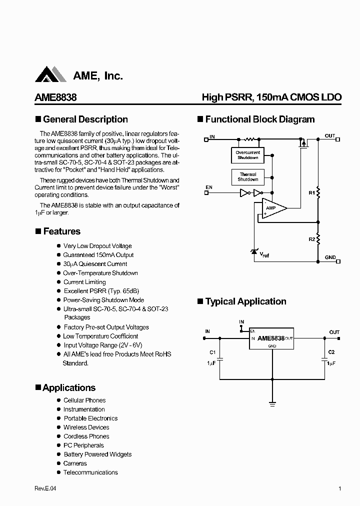 AME8838BEIU285Y_3061846.PDF Datasheet